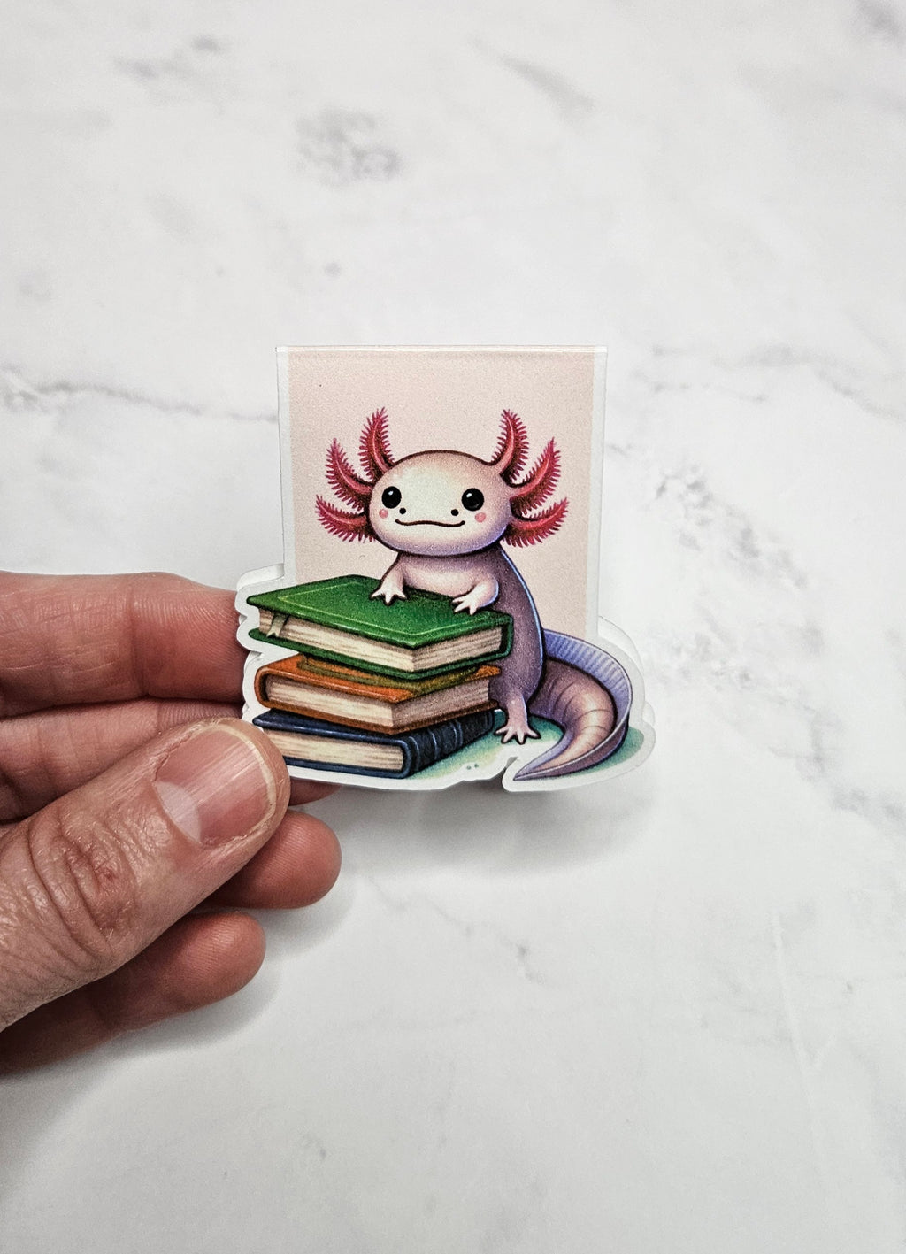 Bookish Axolotl Magnetic Bookmark