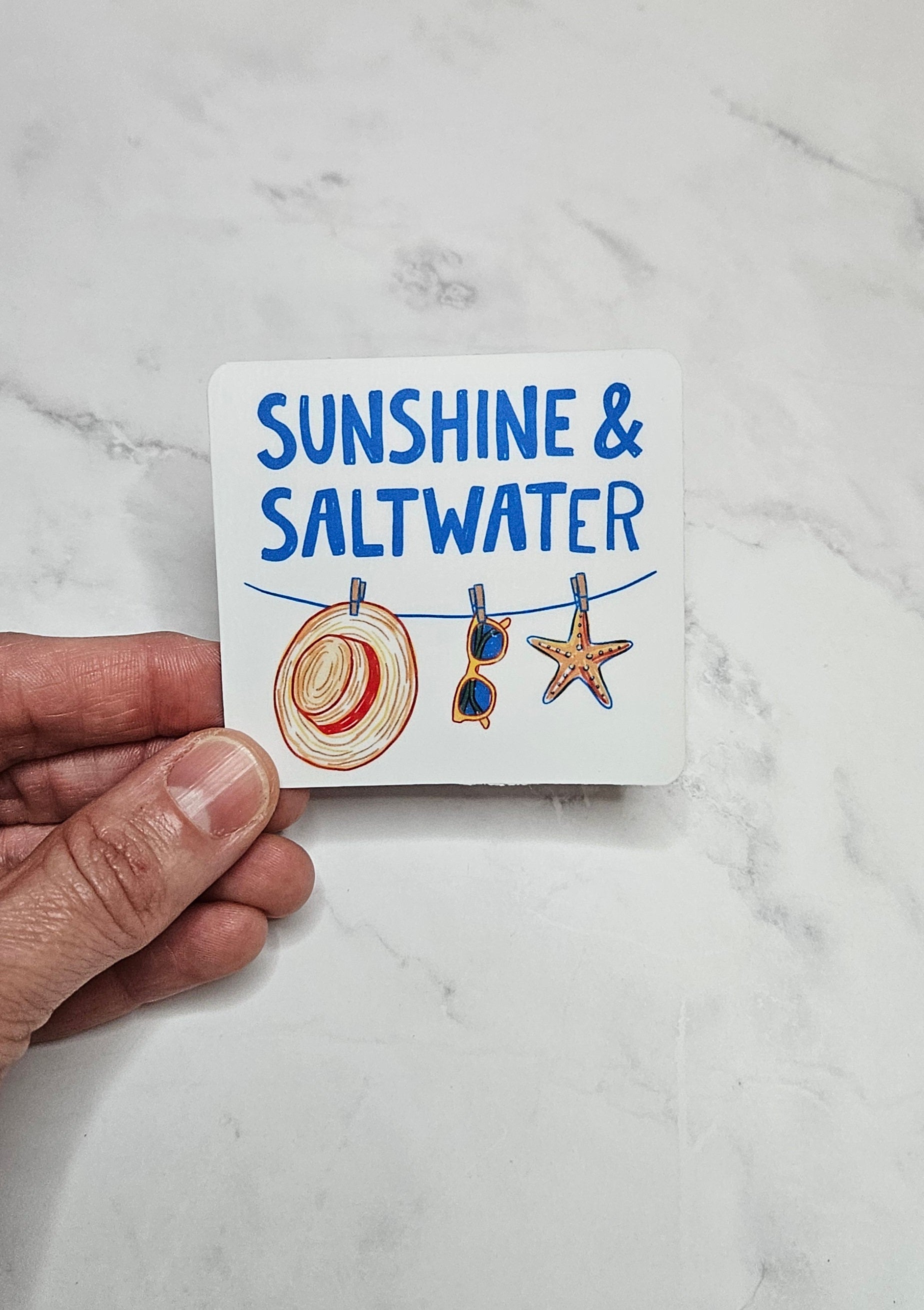 Sunshine & Saltwater Vinyl Sticker
