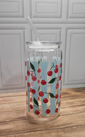 Sweet & Striped Glass Cup