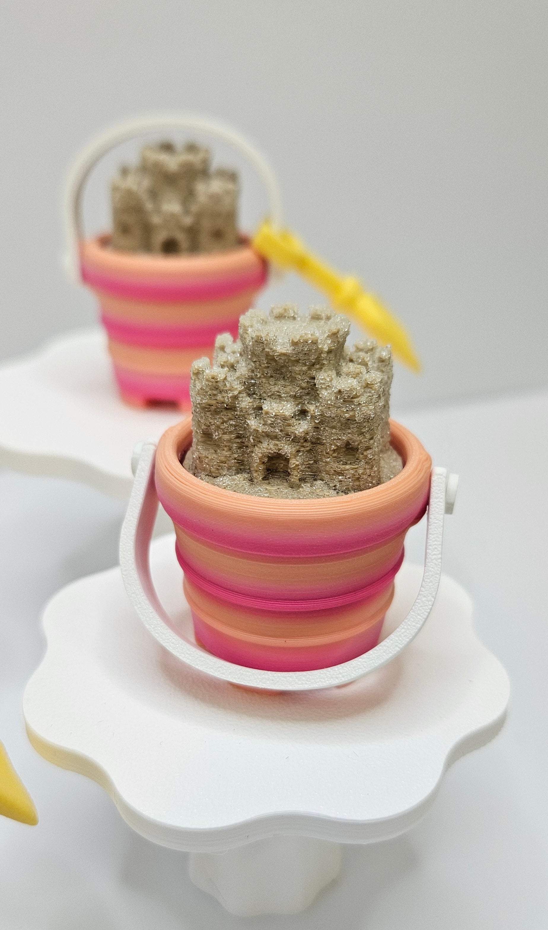 Sand Castle Bucket Clicker Keychain