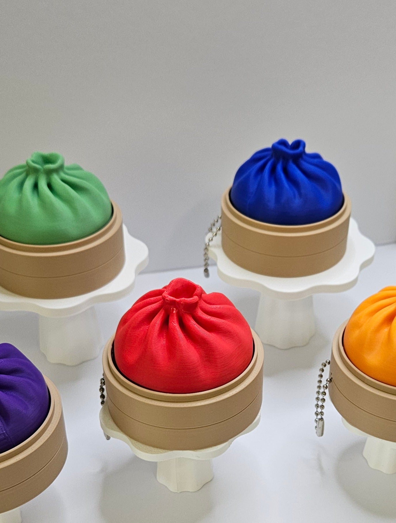Bao Bun Clicker Keychain