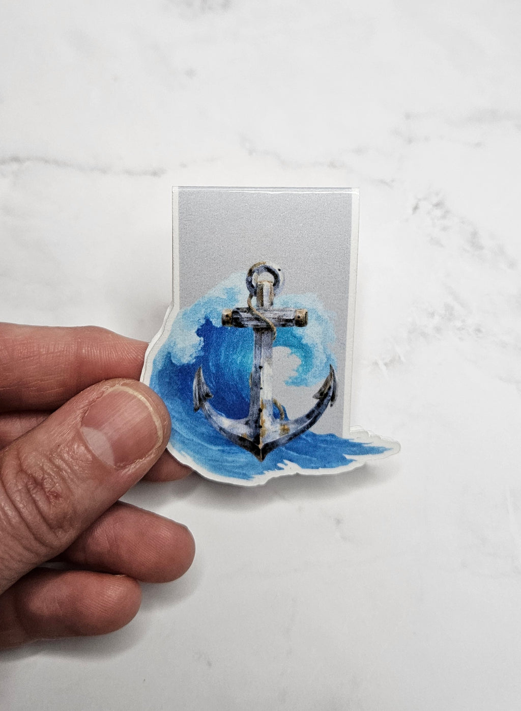 Anchored Waves Magnetic Bookmark