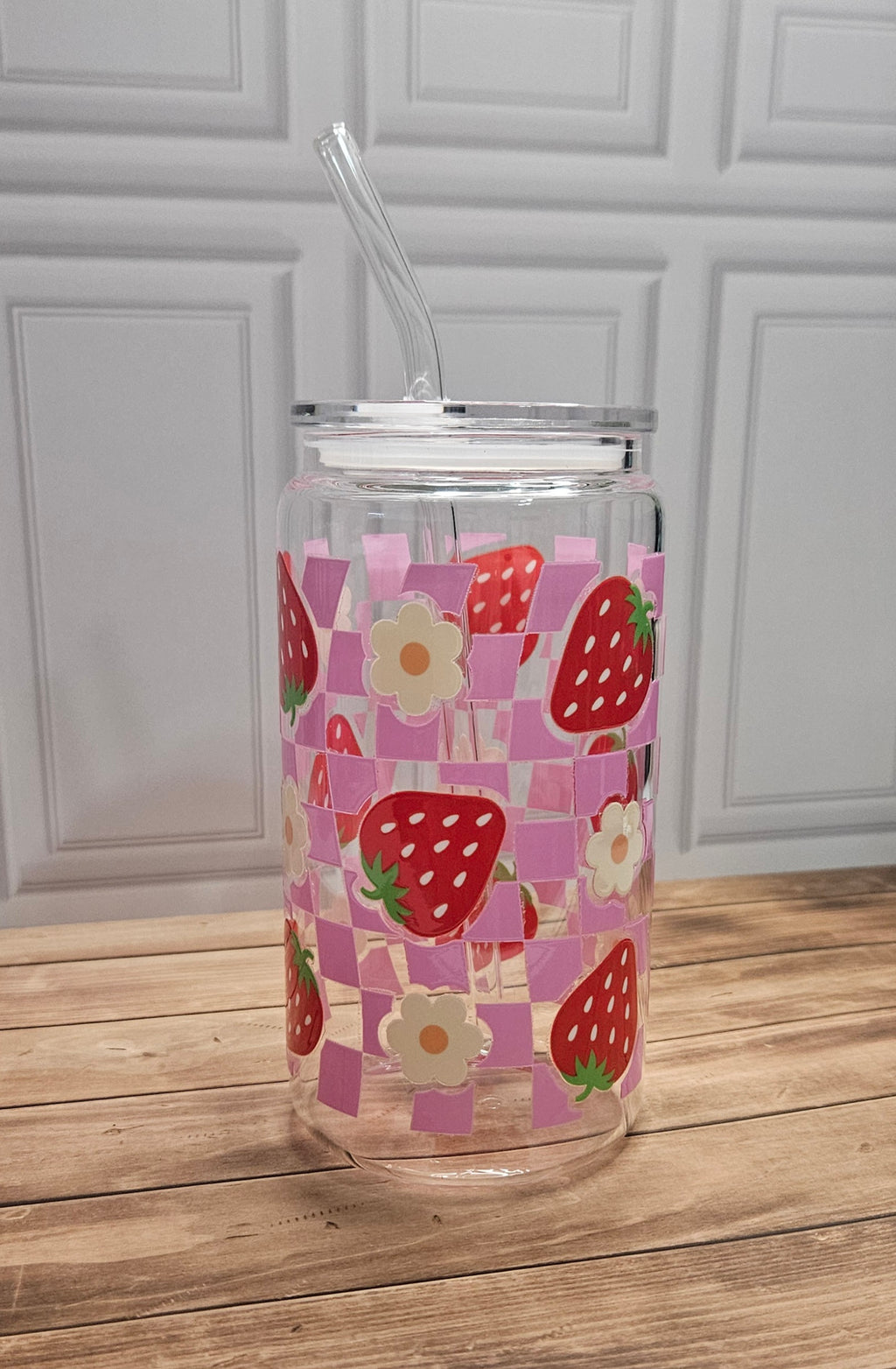 Strawberry Fields Glass Cup