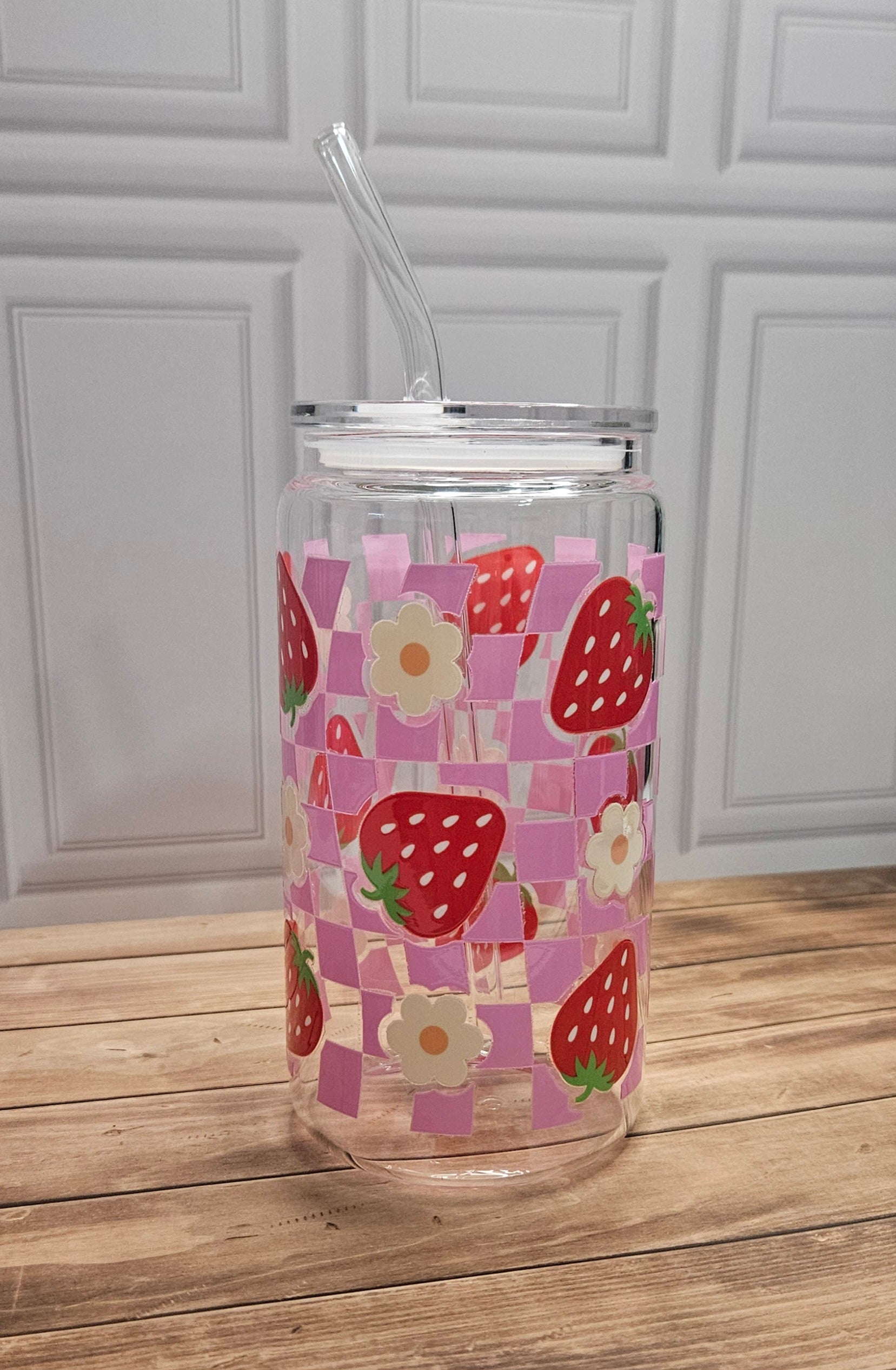 Strawberry Fields Glass Cup