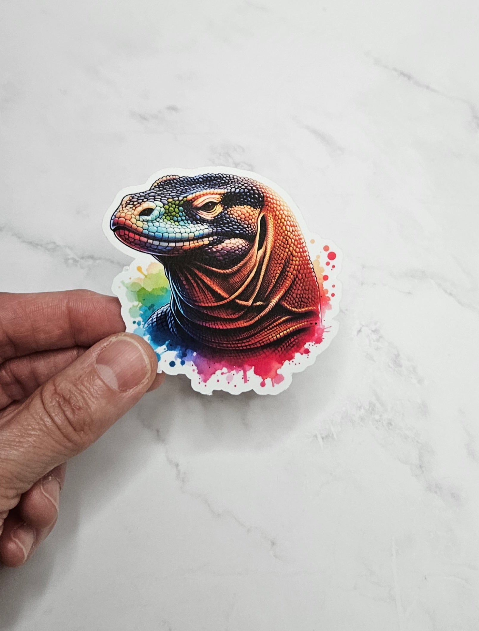 Colorful Komodo Vinyl Sticker