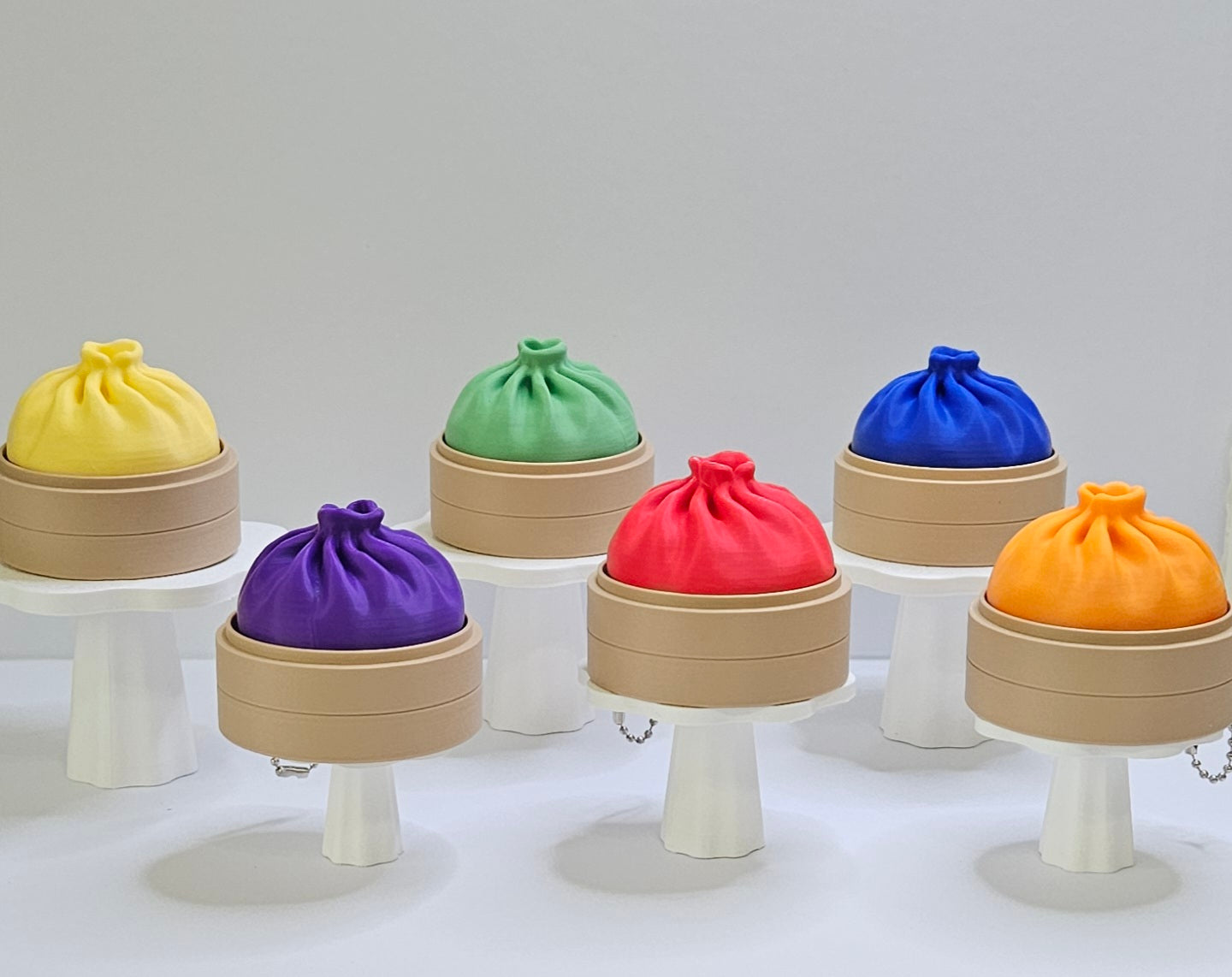 Bao Bun Clicker Keychain