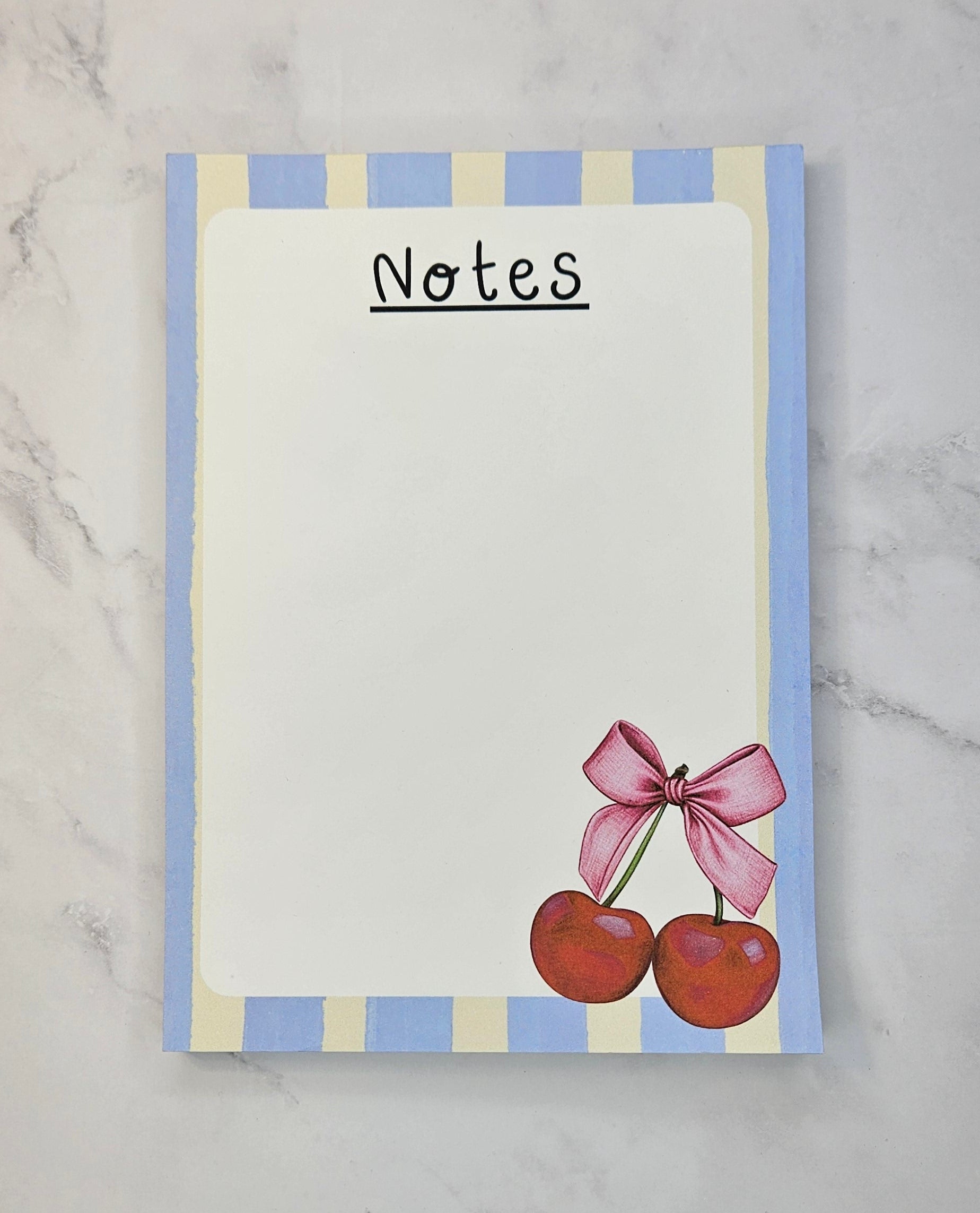 Cherry Stripe Notepad