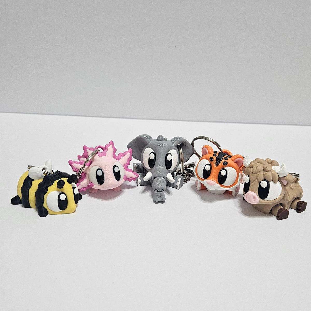 Large Flexi Animal Keychains