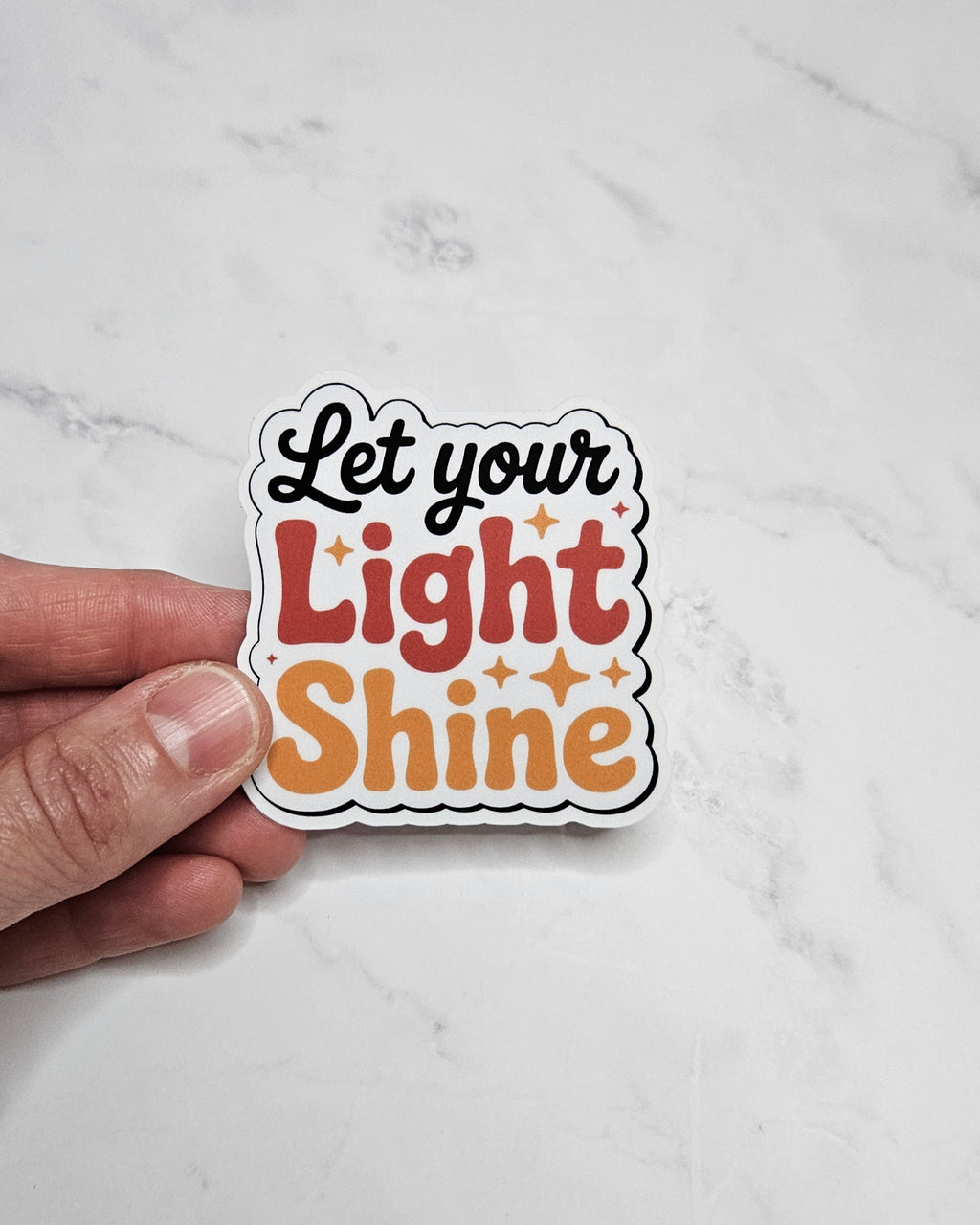 Let Your Light Shine Vinyl Sticker