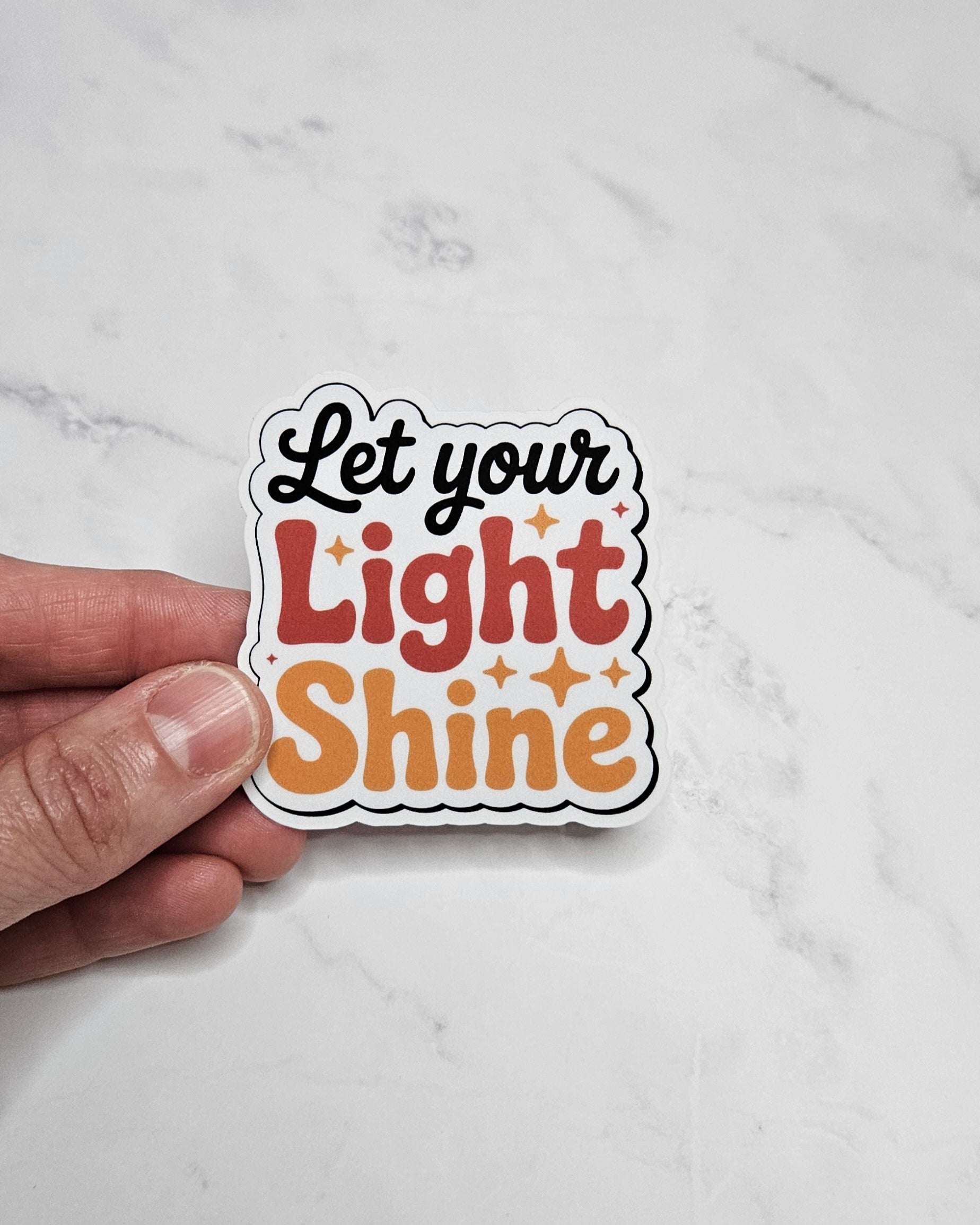 Let Your Light Shine Vinyl Sticker