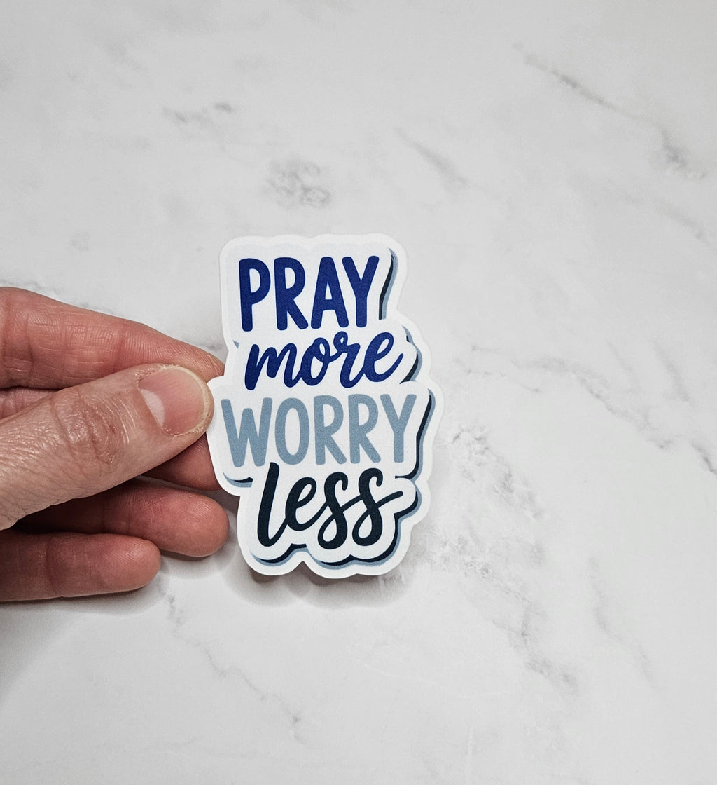 Pray More Vinyl Sticker