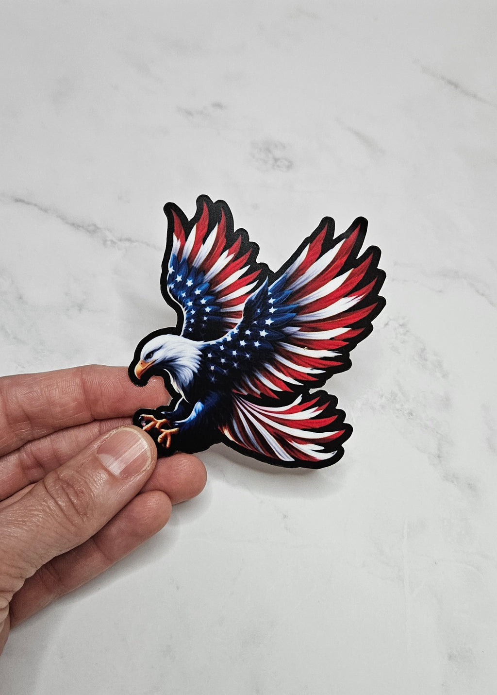 Stars & Stripes Eagle Vinyl Sticker