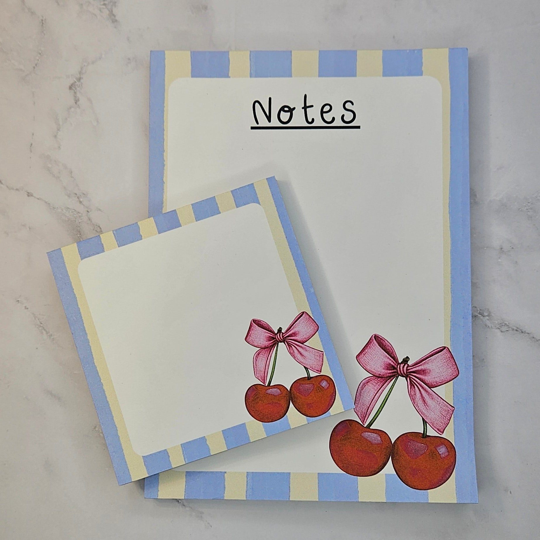 Cherry Stripe Notepad