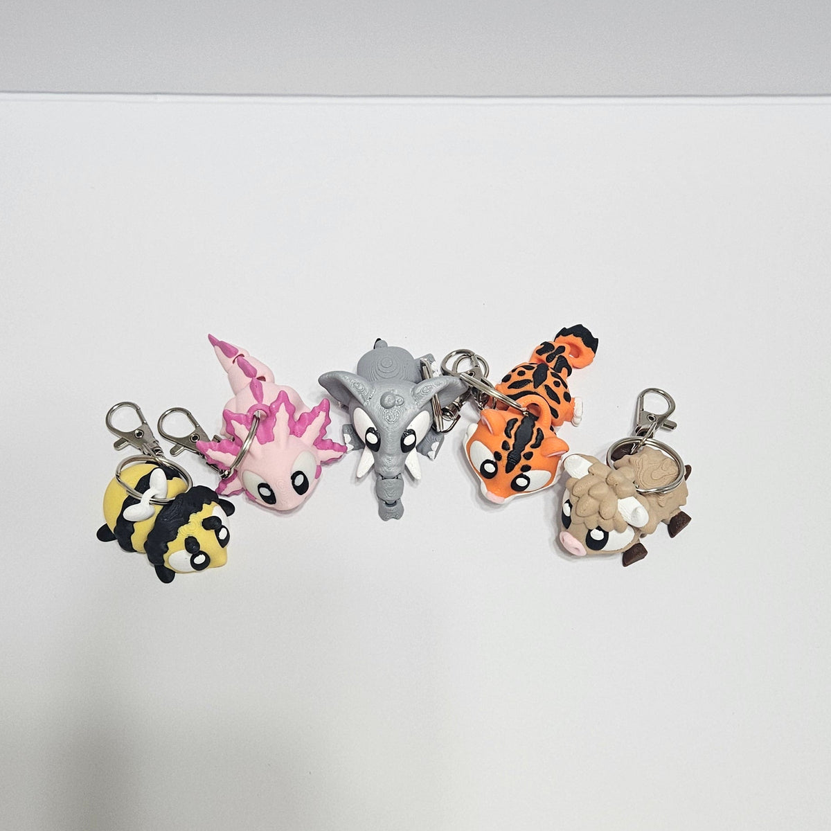 Large Flexi Animal Keychains