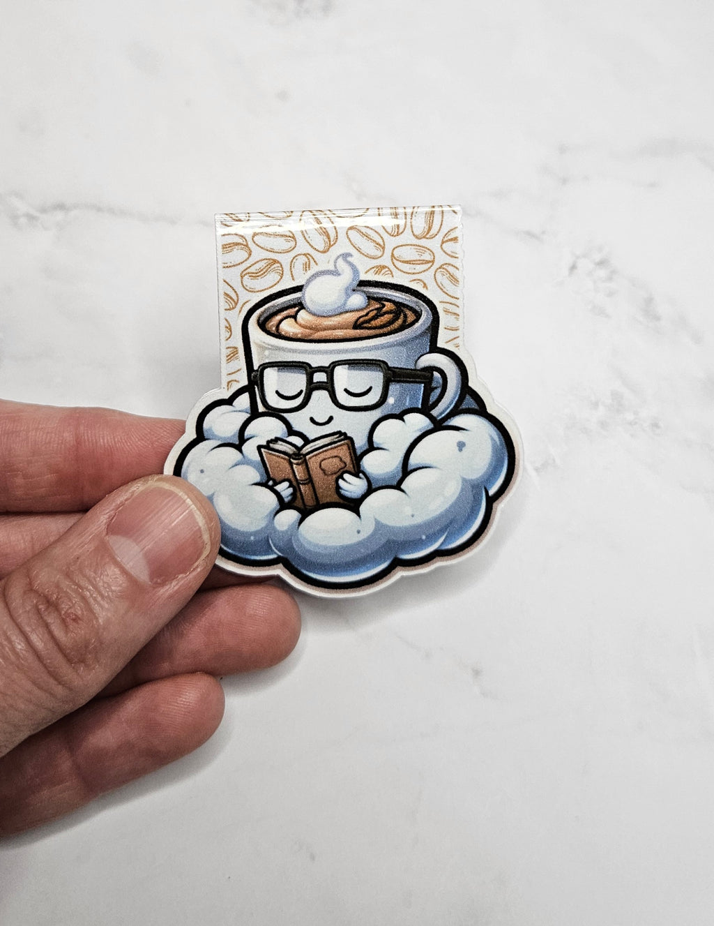 Dreamy Coffee Cloud Magnetic Bookmark
