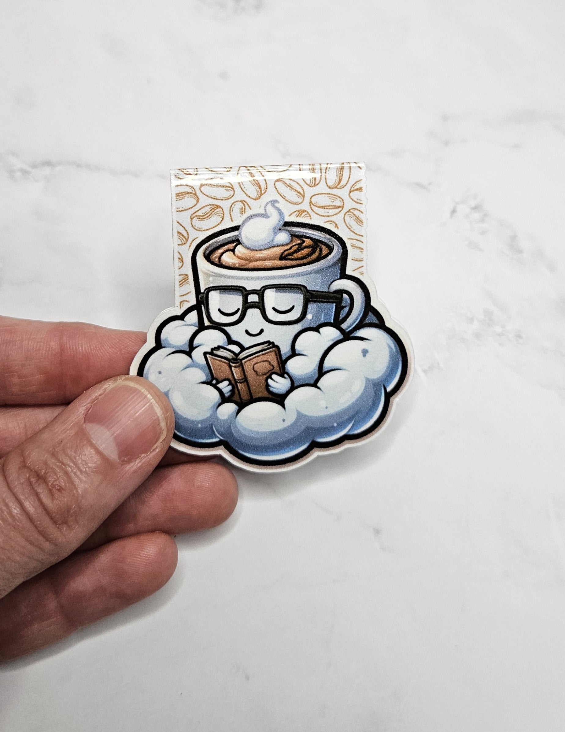 Dreamy Coffee Cloud Magnetic Bookmark