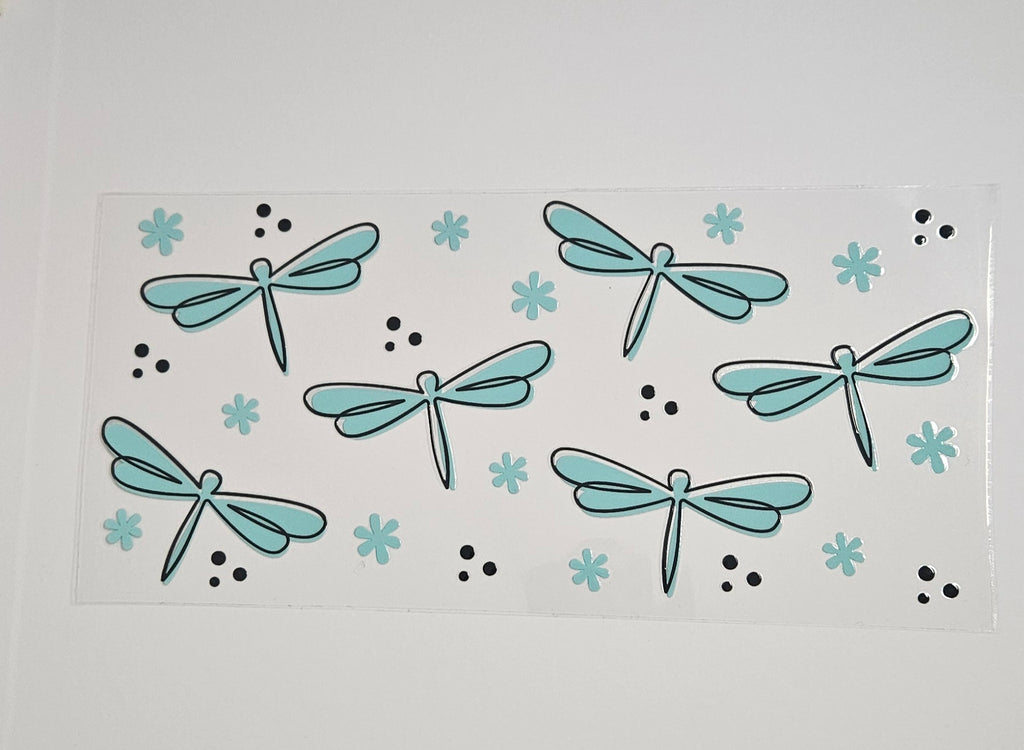 Dragonfly Days Glass Cup