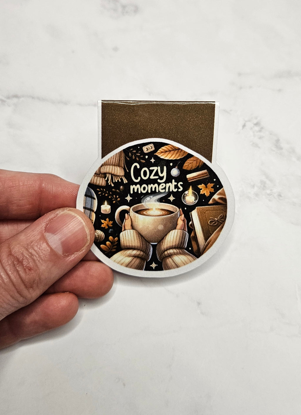 Cozy Moments Magnetic Bookmark