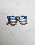 Stars & Stripes Sunglasses Vinyl Sticker