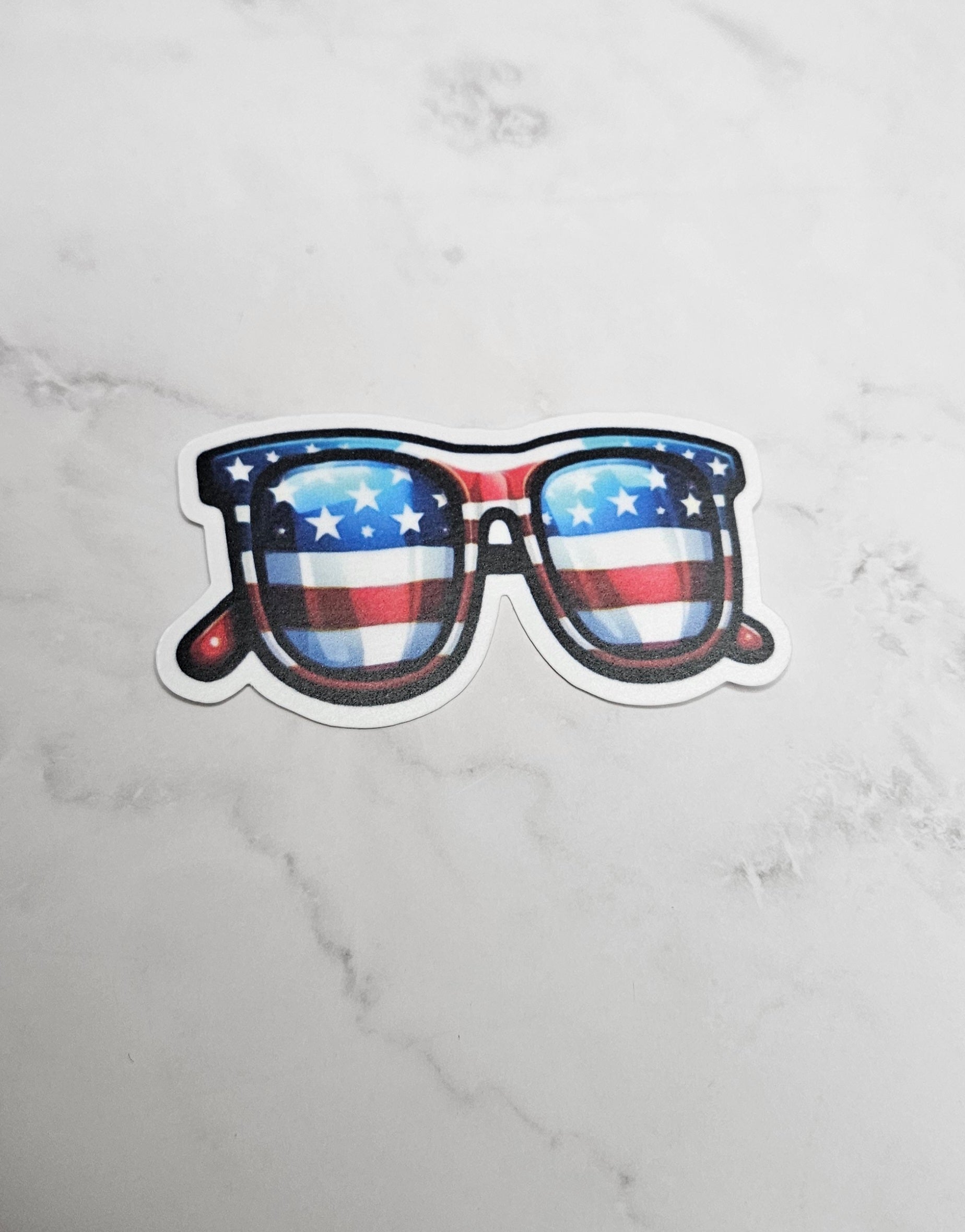 Stars & Stripes Sunglasses Vinyl Sticker