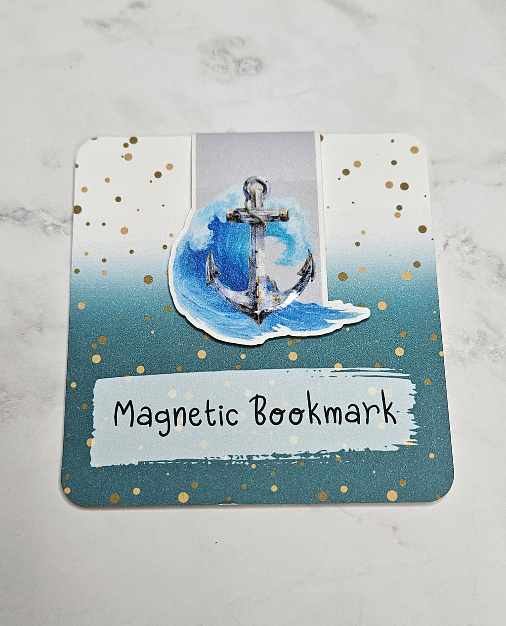 Anchored Waves Magnetic Bookmark