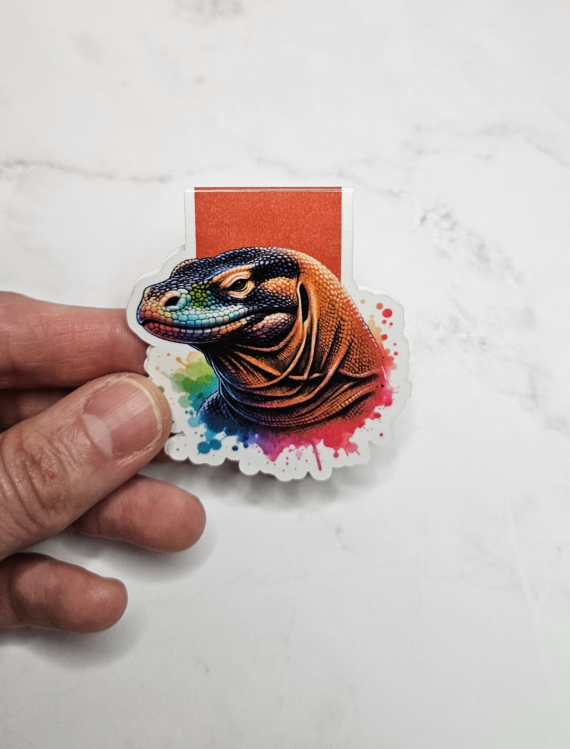 Colorful Komodo Magnetic Bookmark