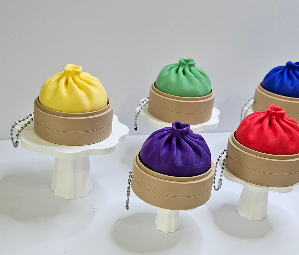 Bao Bun Clicker Keychain